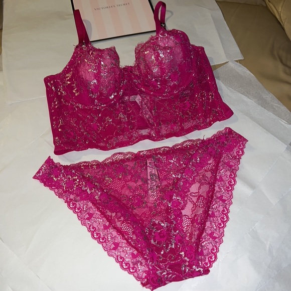 (L) 2pcs Victoria’s Secret Dream Angels Collection Set,  Corset & Cheeky… - Picture 3 of 17